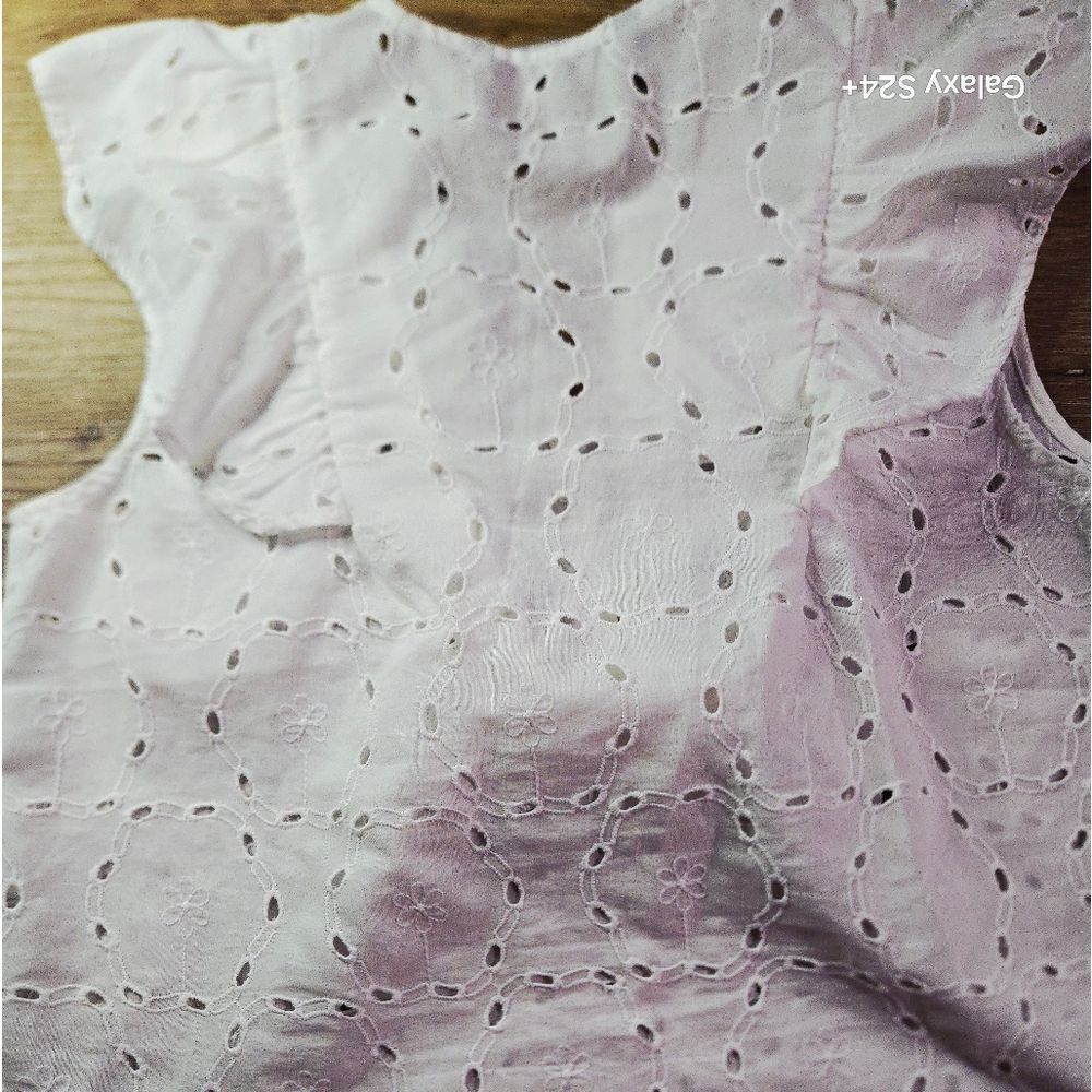 Zara White Eyelet Ruffle Ensemble - Picture 5 of 7